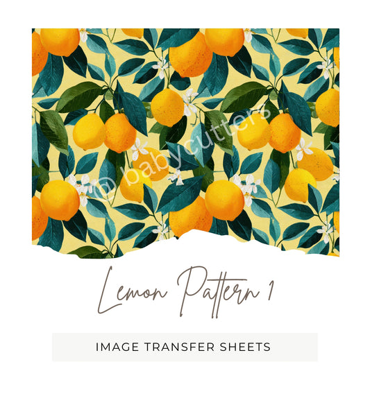 Lemon Pattern 1 - Image Transfer Paper