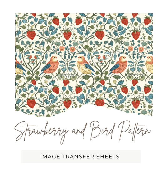 Bird and Butterfly Pattern - Image Transfer Paper