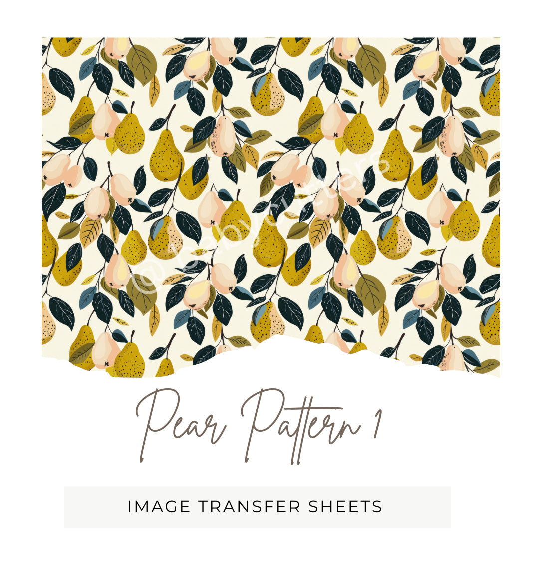 Pear Pattern 1 - Image Transfer Paper