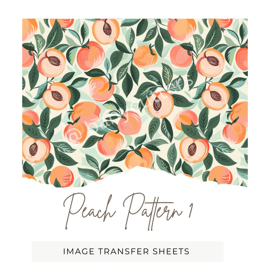 Peach Pattern 1 - Image Transfer Paper