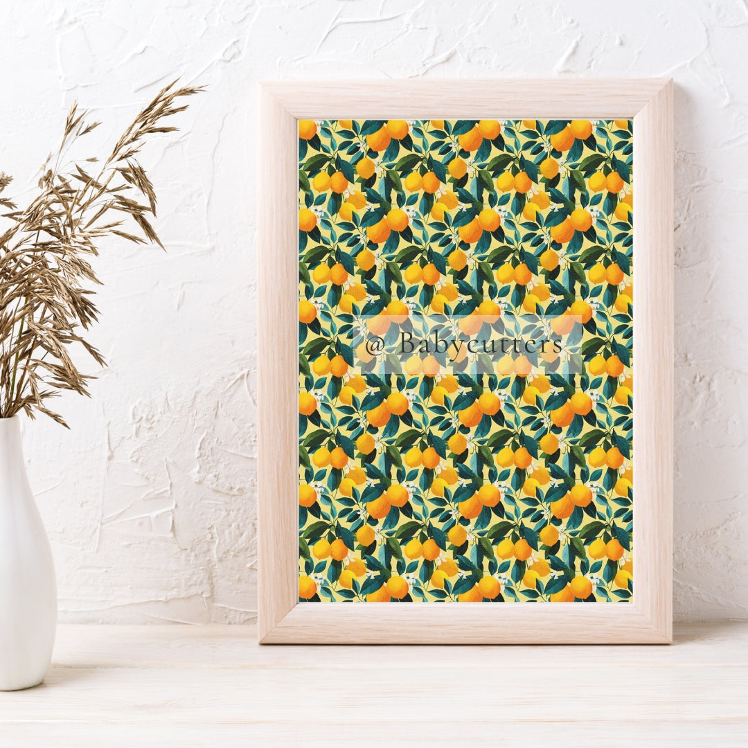Lemon Pattern 1 - Image Transfer Paper