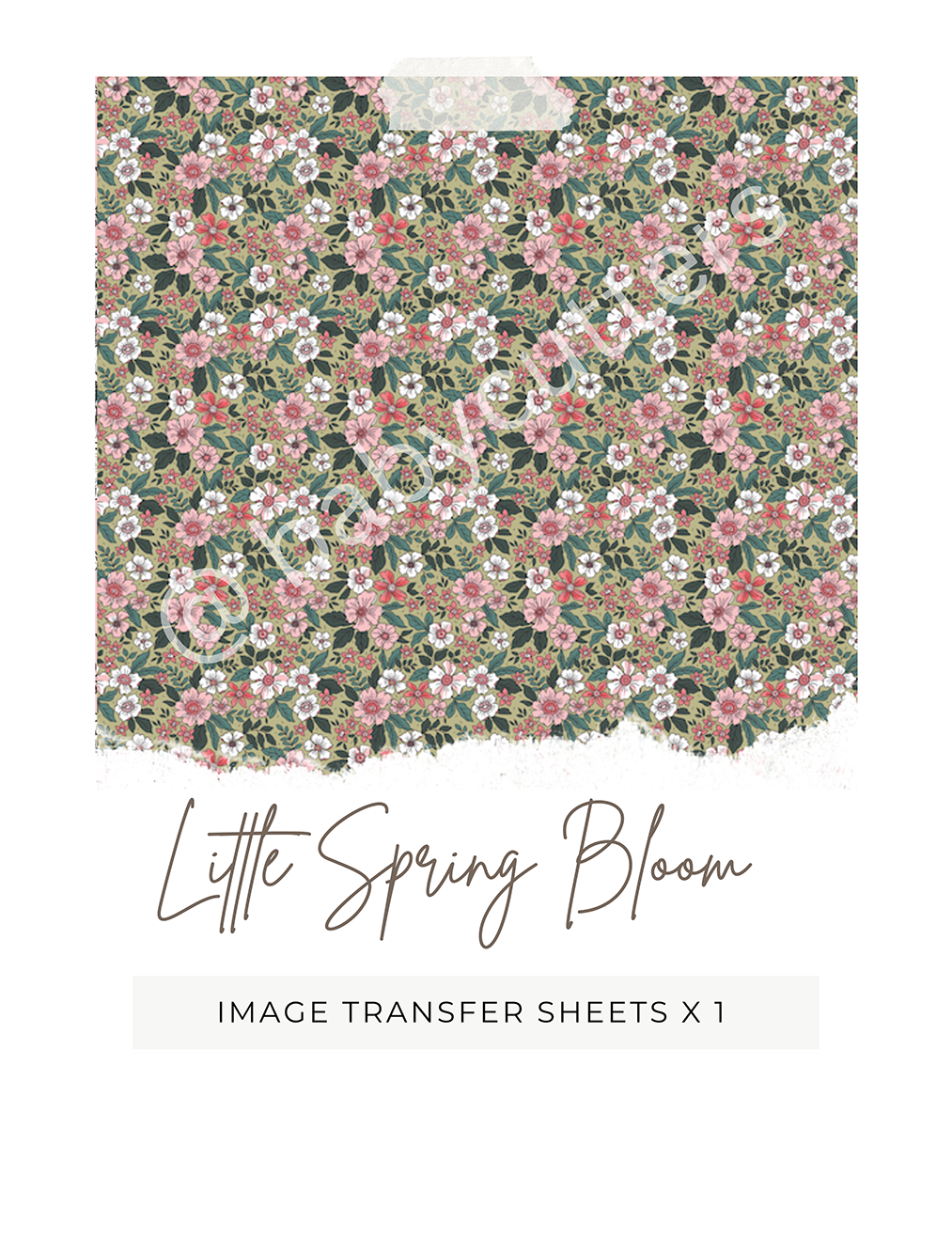 Little Spring Bloom - Image Transfer Paper